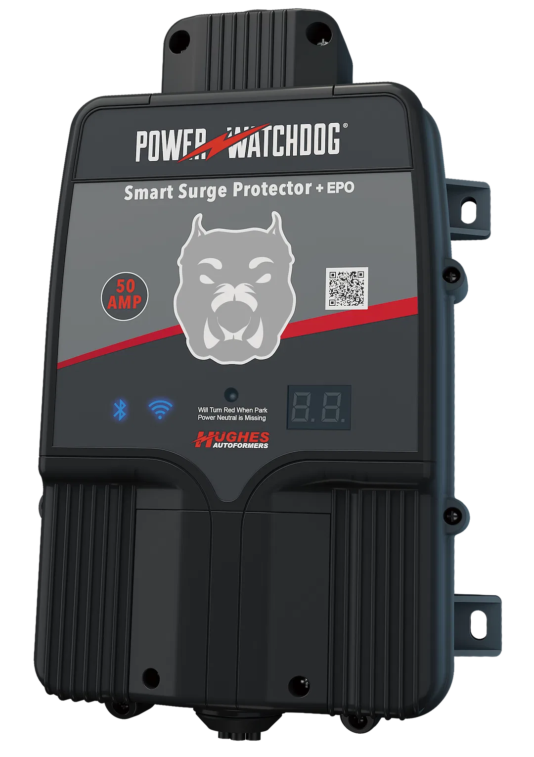 PWD50EPOHW – HUGHES AUTO Surge Protector, Hardwired Installation 50 Ampere Operating Current With Emergency Power Off...
